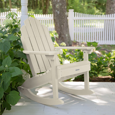 Chaise berçante d'extérieur en plastique Anette