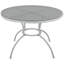 5-Piece White Resin Wicker Outdoor Dining Set