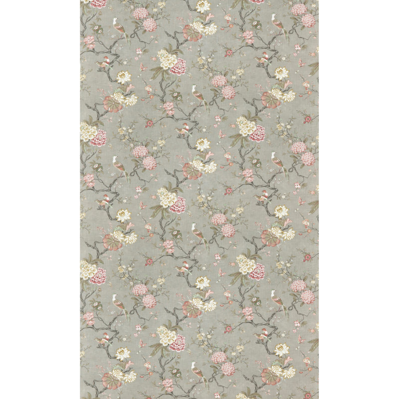 Oriental Bird Signature Performance Fabric, Mole