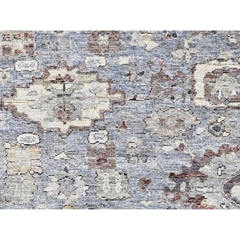 Tapis rectangulaire en laine noué à la main, Rectangle 12 pi x 15 pi