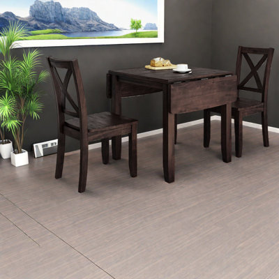 Ensemble de table de salle à manger moderne en bois compact pour les petites cuisines