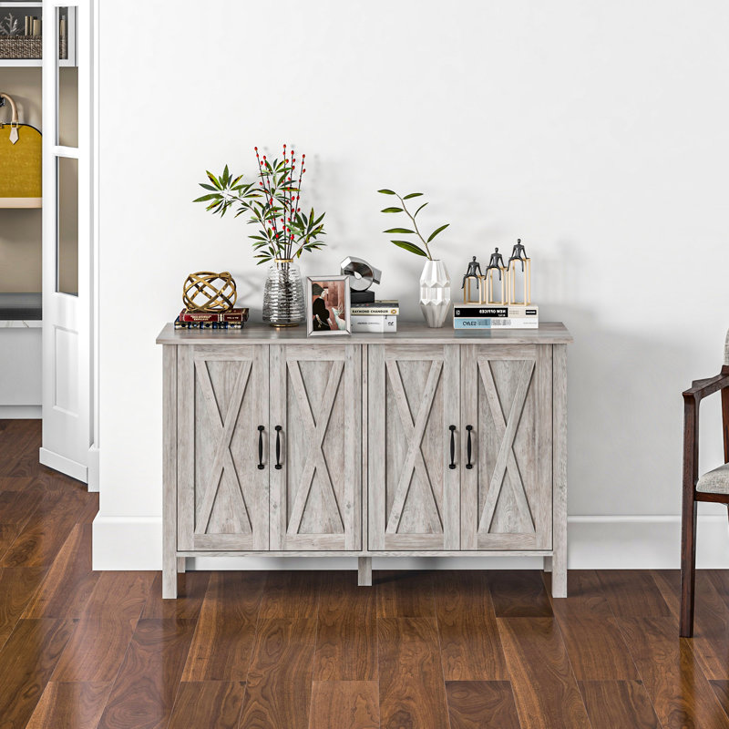 Buffet Farmhouse Buffet avec portes et tablettes réglables