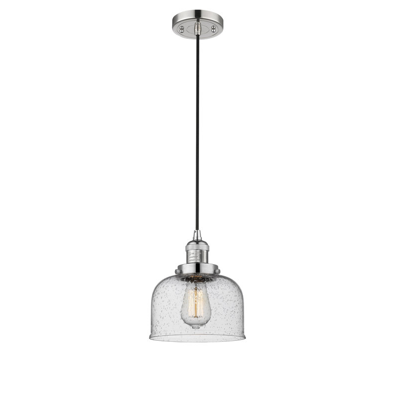 Estefan 1 - Light Single Pendant, Polished Nickel