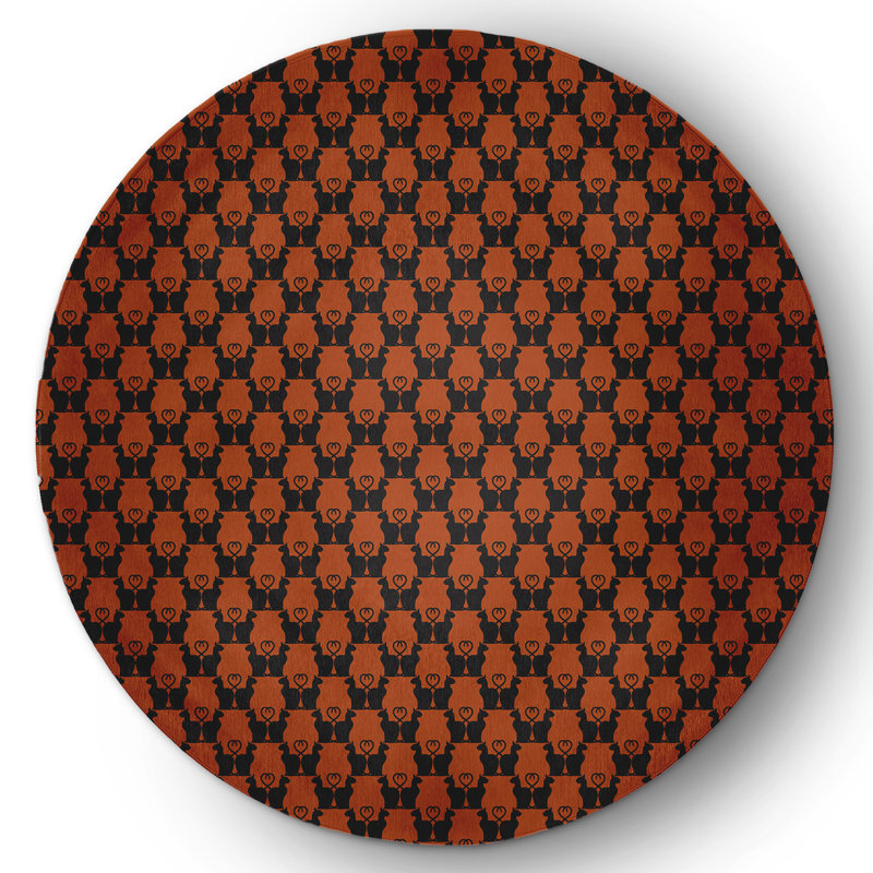 Denetia Chenille Indoor Rug, Round 5'