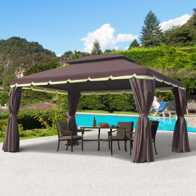 Villarreal 4m x 3m Aluminium Patio Gazebo