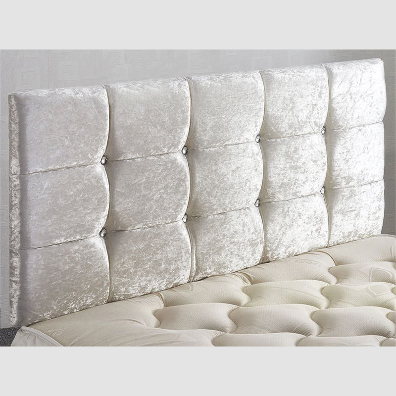 Shipp Upholstered Headboard, Cream, Double (4'6)