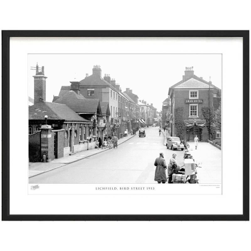Lichfield, Bird Street 1953 - Single Picture Frame Print, 60cm H x 80cm W x 2.3cm D