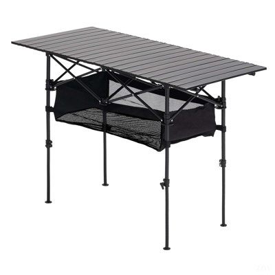 Table de camping pliante en aluminium