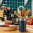 Metal Round Utensil Crock