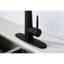 Robinet de cuisine noir mat moderne avec bec rétractable, acier inoxydable, poignée simple, robinet d'installation simple, cuivre, style, facile-40244796