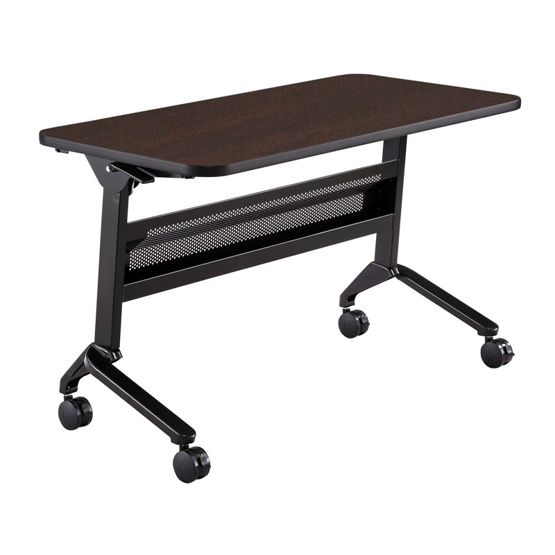 Table de formation Flip-N-Go rectangulaire, LPL, Argent argent, Moka, H 29 po x L 48 po x l 24 po