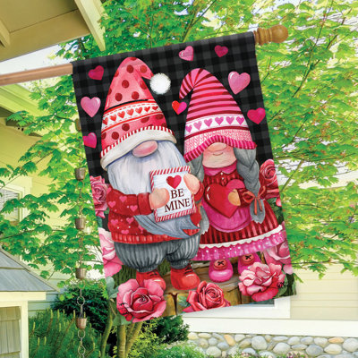 Drapeau de la maison des gnomes de la Saint-Valentin