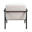 Élégante chaise d'appoint blanche avec égratignures