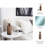 Decorative Frosted Glass Bottle Vase with Removable Top for Home Decor – Modern Vintage Flower Vases for Entryway, Living Room and Table Decor – Brown-994366642