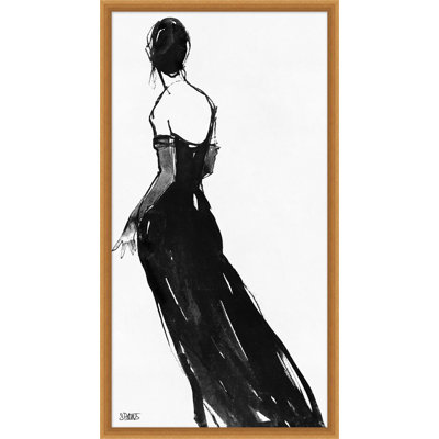 «Black Dress», reproduction encadrée sur verre