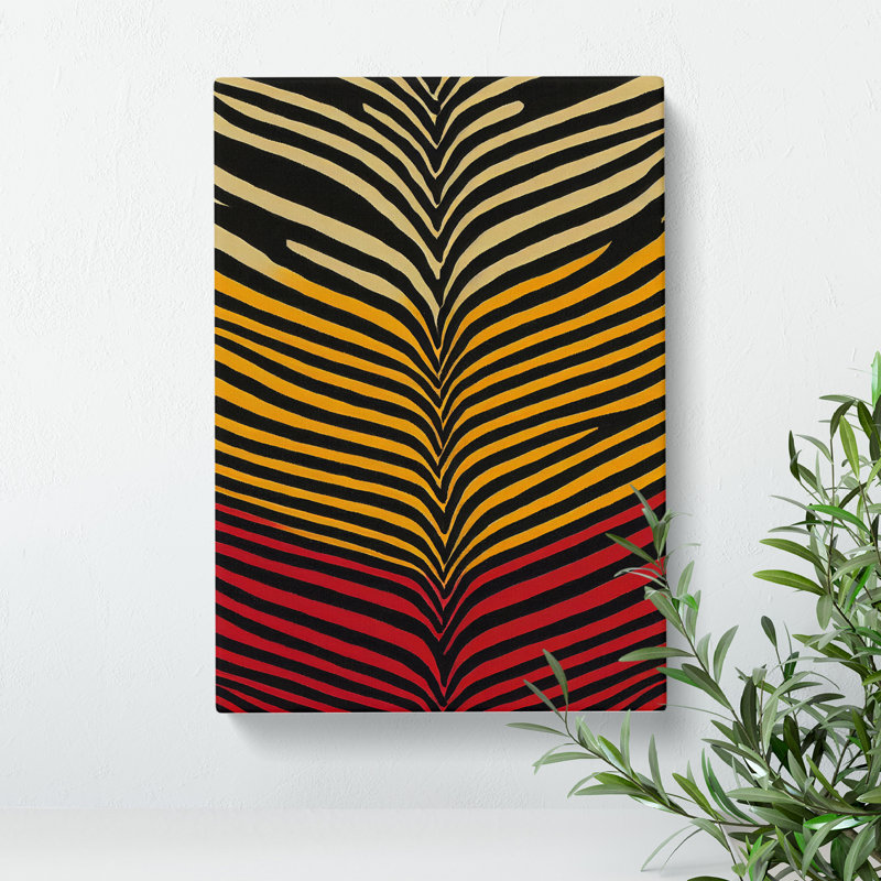 Zebra Skin Stripes No.2 - Wrapped Canvas Print, 60cm H x 40cm W x 3cm D