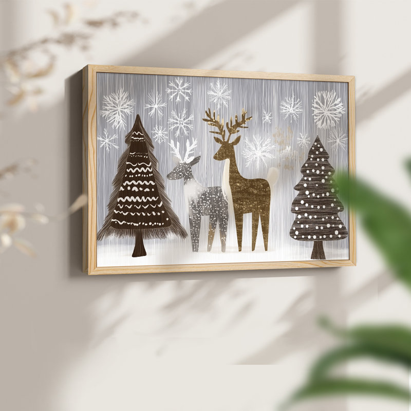 Chirstmas Art-CLXXIII -Framed Print - Restickable, H 16 po x l 20 po, Naturel