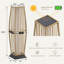 Ensemble de 2 lampes sur pied en rotin à énergie solaire 30,75 po (ensemble de 2)-124653293