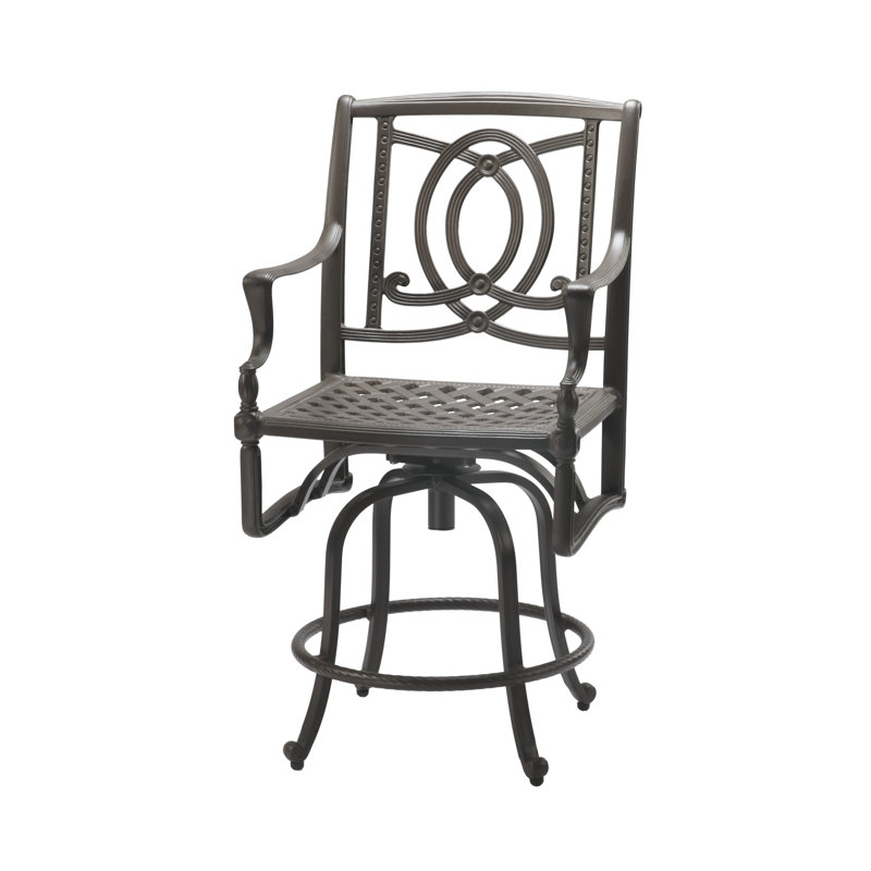 Bel Air 29" Swivel Patio Bar Stool, Shade, 24"