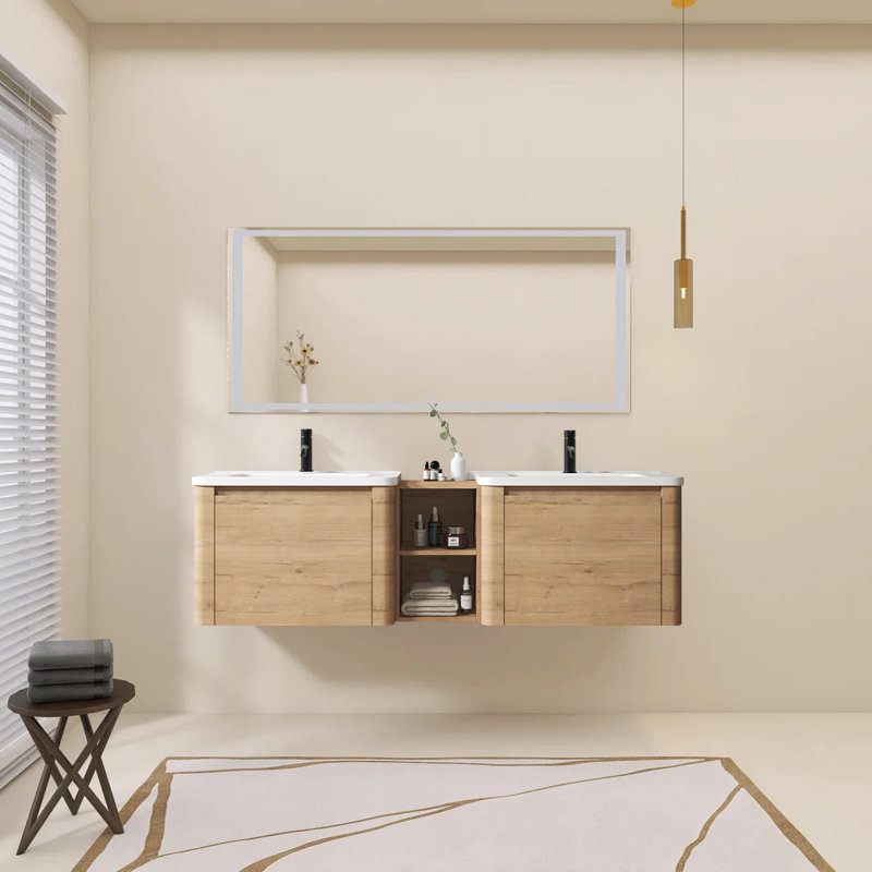 Ensemble de meuble-lavabo mural 68 po Modern