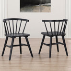 Meili Windsor Back Solid Wood Side Chair