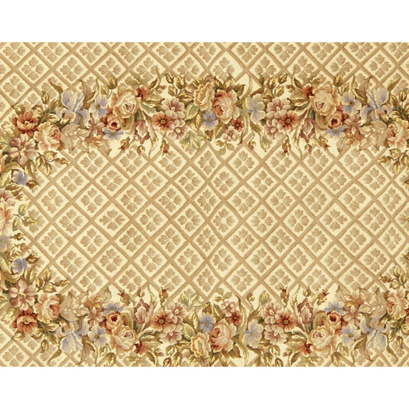 Tapis rectangulaire noué à la main