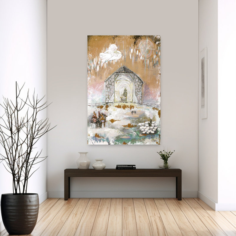 O O Night Night, art contemporain abstrait cheval, H 60 po x l 40 po