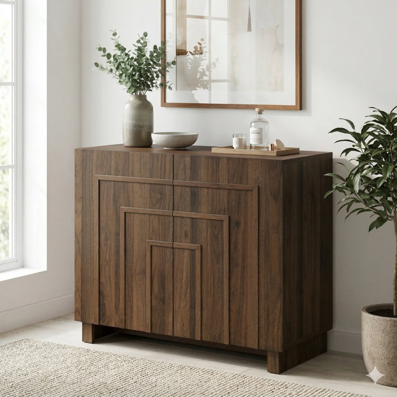 Buffet moderne l 32 "Ann, Noyer