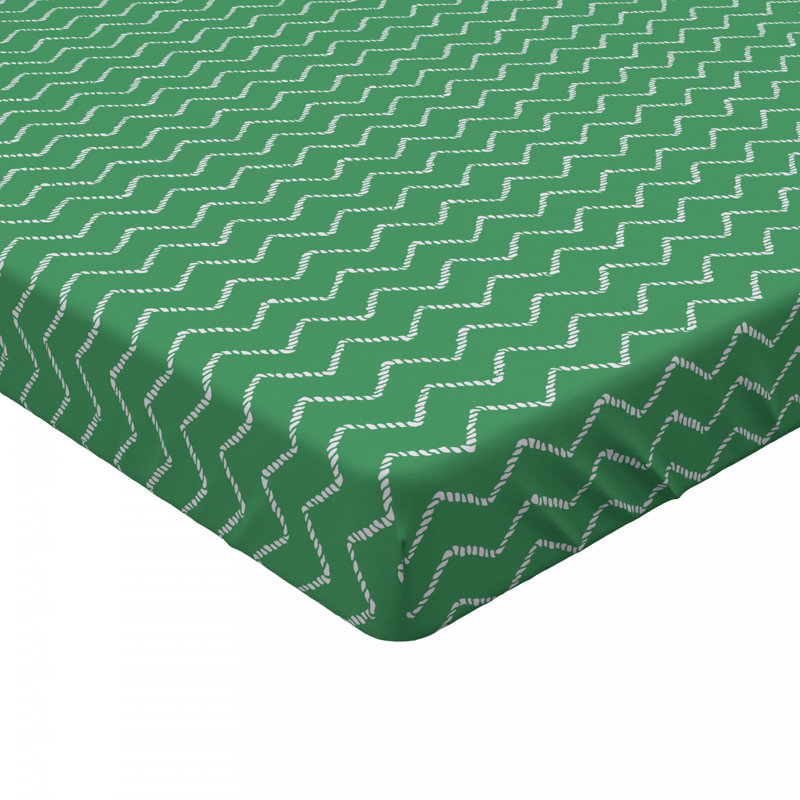 Microfiber Chevron Fitted Sheet, Full Fitted Sheet