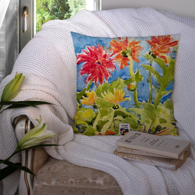 Floral Outdoor Throw Pillow