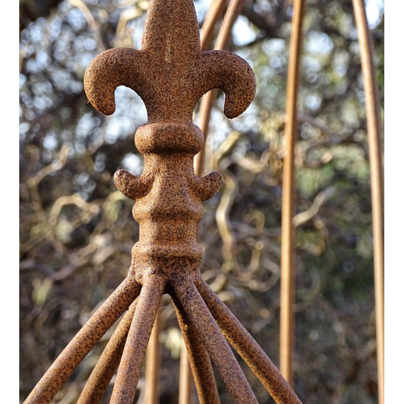 Amina Obelisk Trellis, 160cm H x 38cm W x 38cm D, Brown