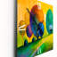 Horloge murale colorée avec arbres décoratifs colorés III-2080582601