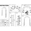 Treillis arche de jardin en métal - Facilite croissance concombre 55 po x 94,5 po noir
