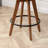 Sirine 4 Pieces Swivel Linen Counter Stool-127683223