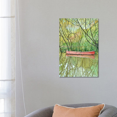 Canoe 1 Piece Wrapped Canvas Painting