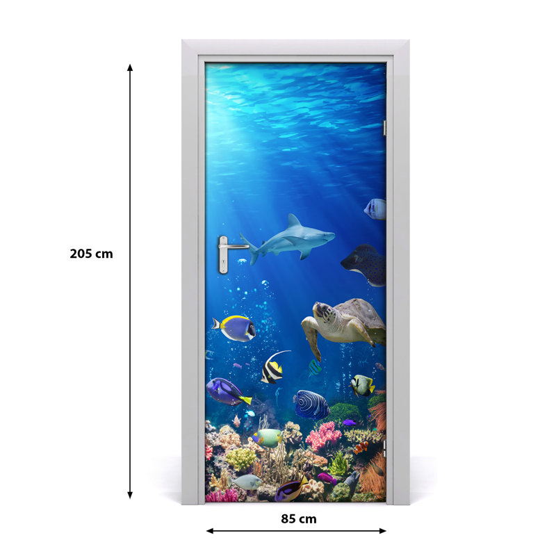 Coral Reef Door Decal