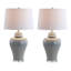 Lampe de table DEL en céramique 27 po Cacho-382992465