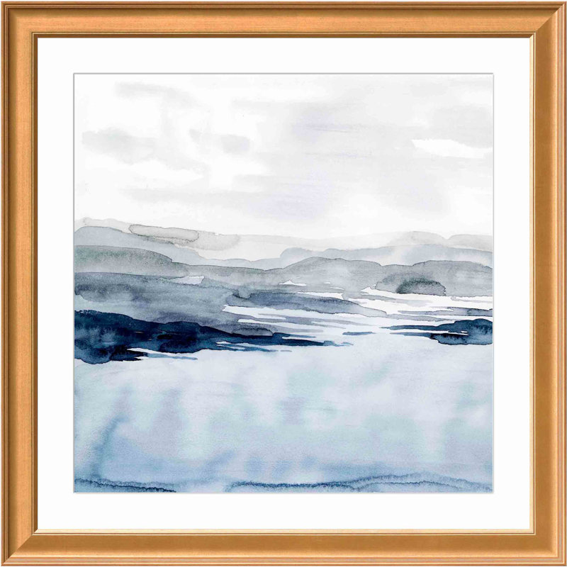 Faded Horizon I by Grace Popp, Antiqued Gold, 26.86" H x 26.86" W x 0.85" D
