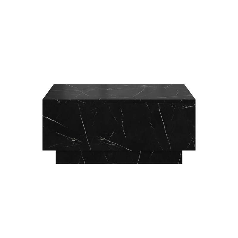 Coffee Table Celka with Storage Compartment, Black, 40cm H x 90cm L x 60cm W