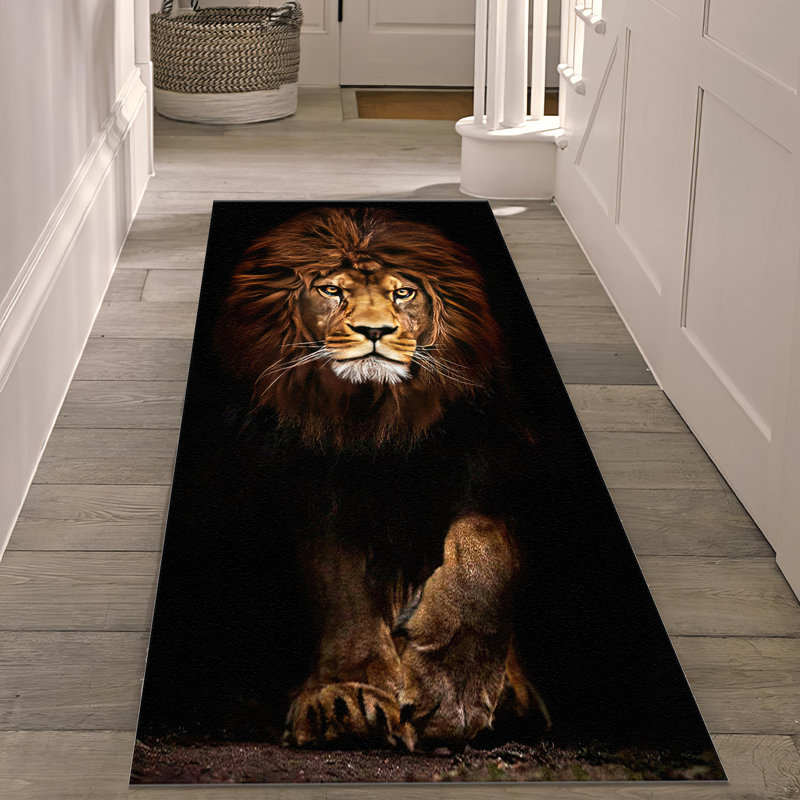 Floral Symphony Non Woven Soft Type Printed Rug Offering a Delicate Blend of Elegance and Comfort for your Living Room or Bedroom Décor