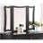 Unique Modern Bedroom Vanity Set W Stool Foldable Mirror Drawers Black Color MDF Veneer 1Pc Vanity Set-890770670