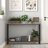 Console Table, Entryway Table With Storage, Industrial Sofa Table With V Design, 2-Tier Narrow Console Table-537844815-549872531