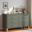 Commode double 6 tiroirs en bois robuste-1367436721