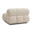 Chaise modulaire sans accoudoirs Calliope Cream Performance Velvet
