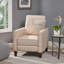 Fauteuil inclinable manuel en lin-1572612985
