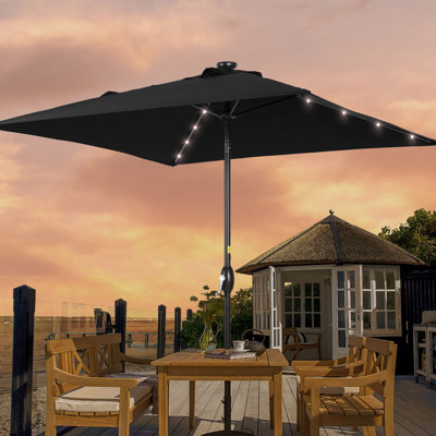 Parasol de marché carré lumineux 6,5 x 6,5 pi Salmas