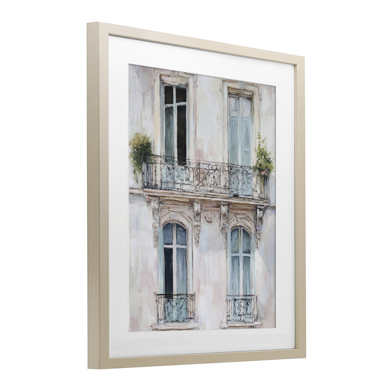  «Windows on City Buildings», impression encadrée sous verre, design par Petal Prints Design, H 21 po x l 17 po
