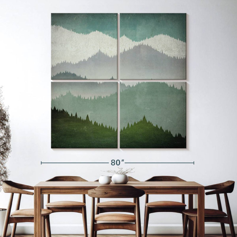 Avery Forest's First Snow, 74" H x 74" W