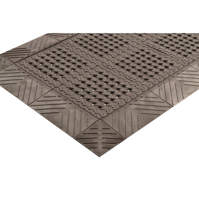 Design By AKRO Garage Flooring, Black, Rectangle 3'6" x 8'