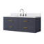 Design moderne 48 po X P 22 po D Meuble-lavabo simple avec comptoir en marbre de culture et robinet